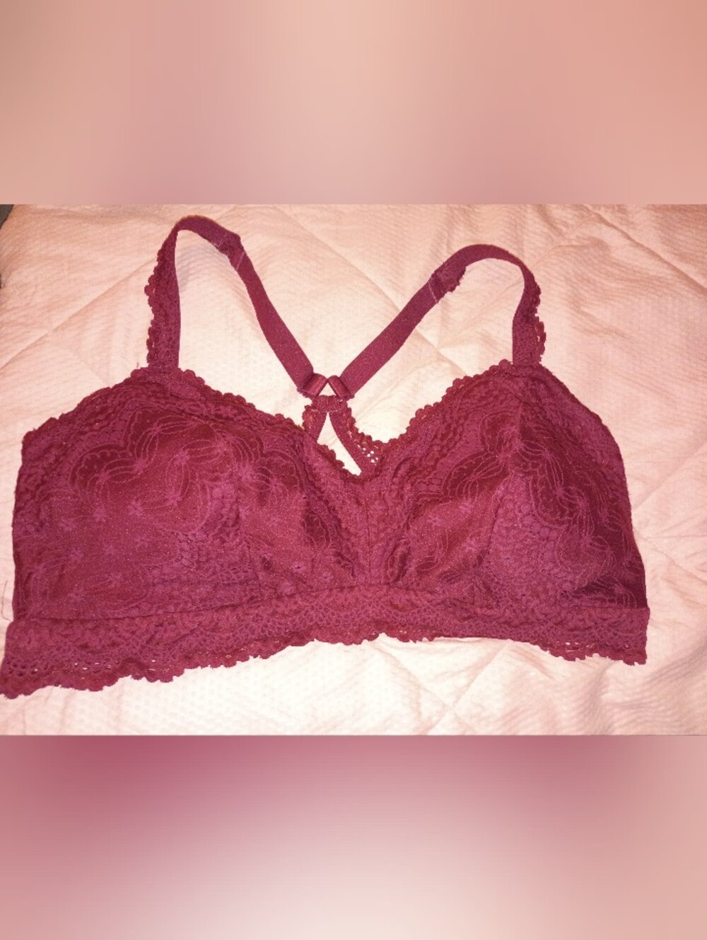 Auden Lace Bralette in Burgundy
